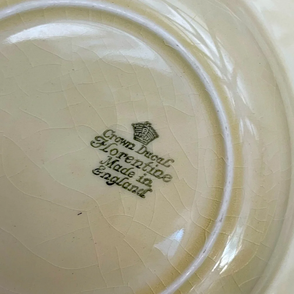 Vintage Crown Ducal Forentine England Rosalie Soup Salad Bowl  2 Floral Pattern